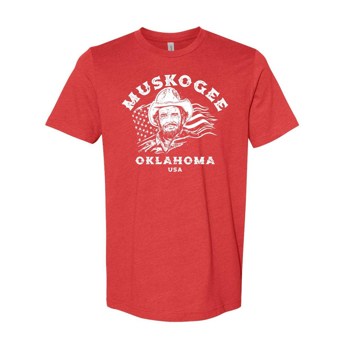 Haggard Old Flag Tee - Heather Red