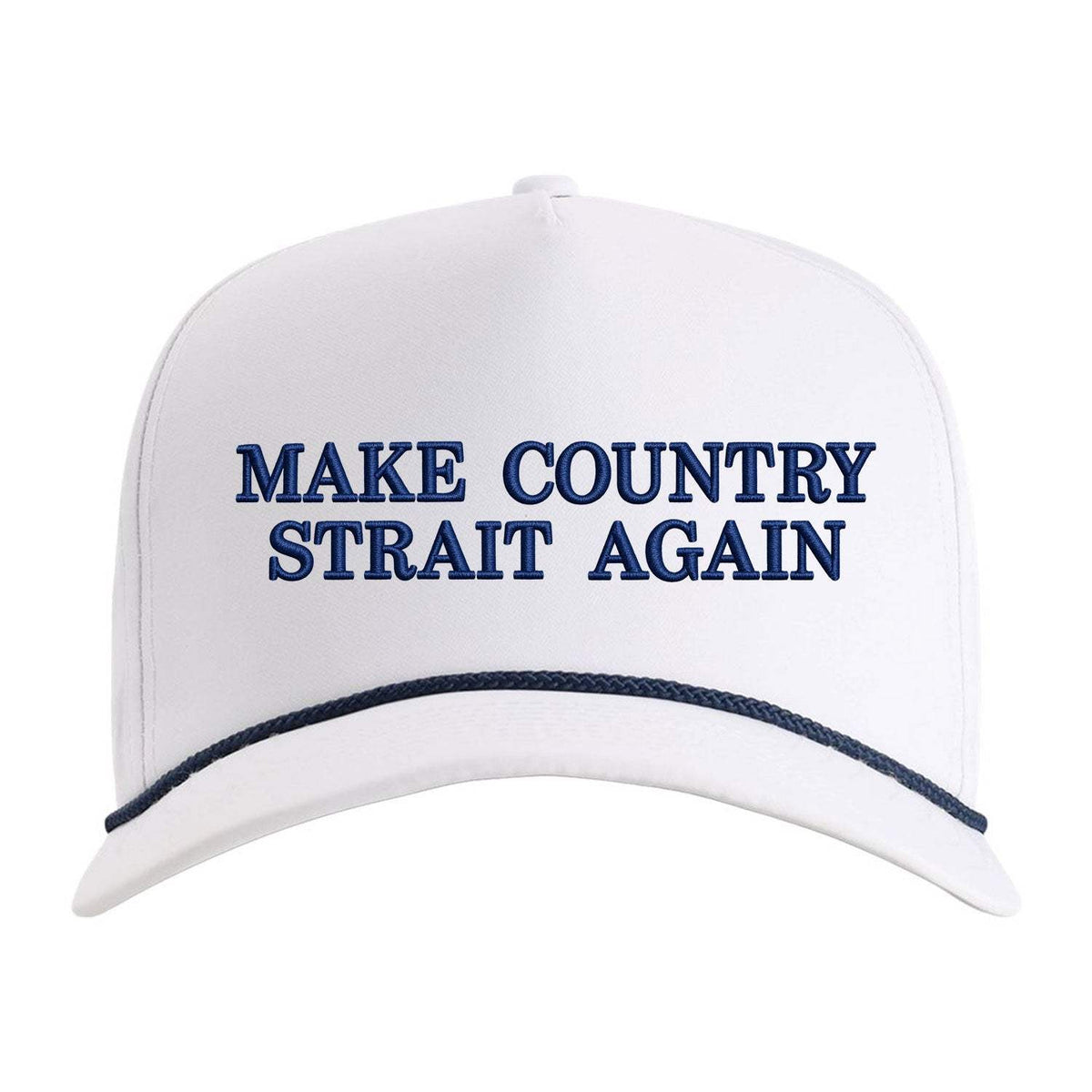 Make Country Strait Again Embroidered Rope Hat