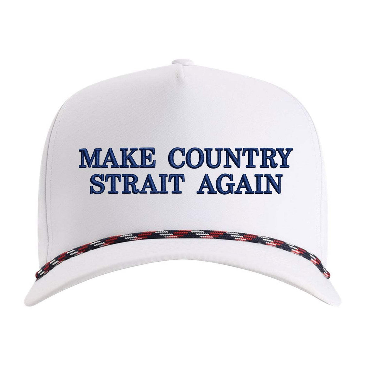 Make Country Strait Again Embroidered Rope Hat