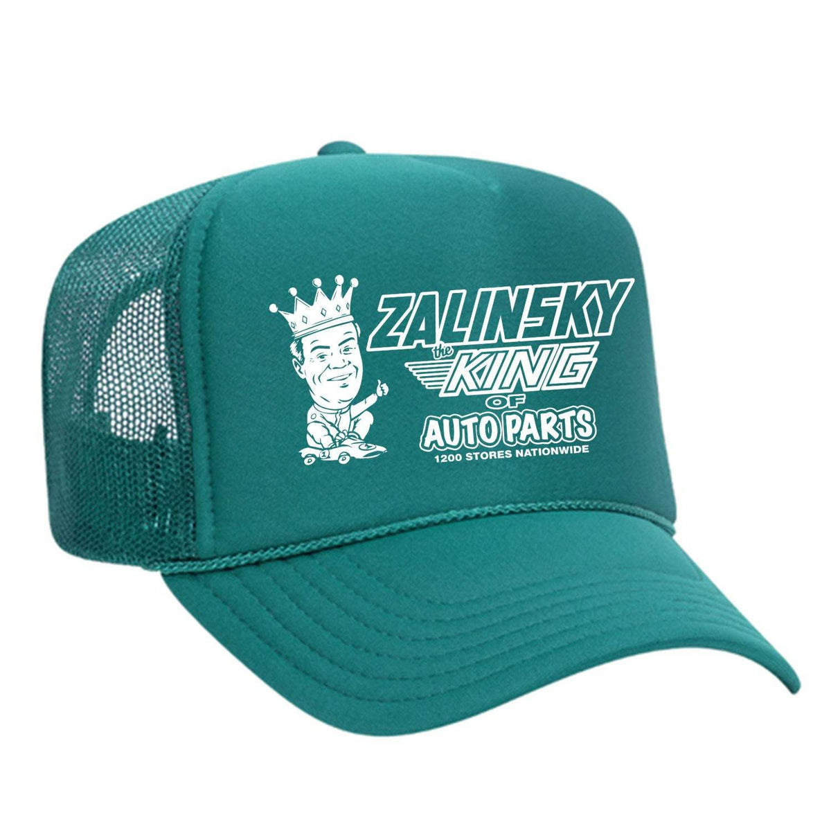 Zalinsky The King Of Auto Parts Foam Trucker Hat - Jade