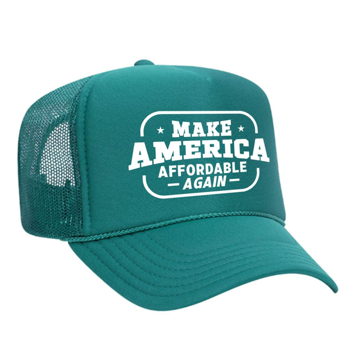 Make America Affordable Again Foam Trucker Hat - Jade