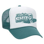 I Didn't See Sh!t Foam Trucker Hat - Jade / White