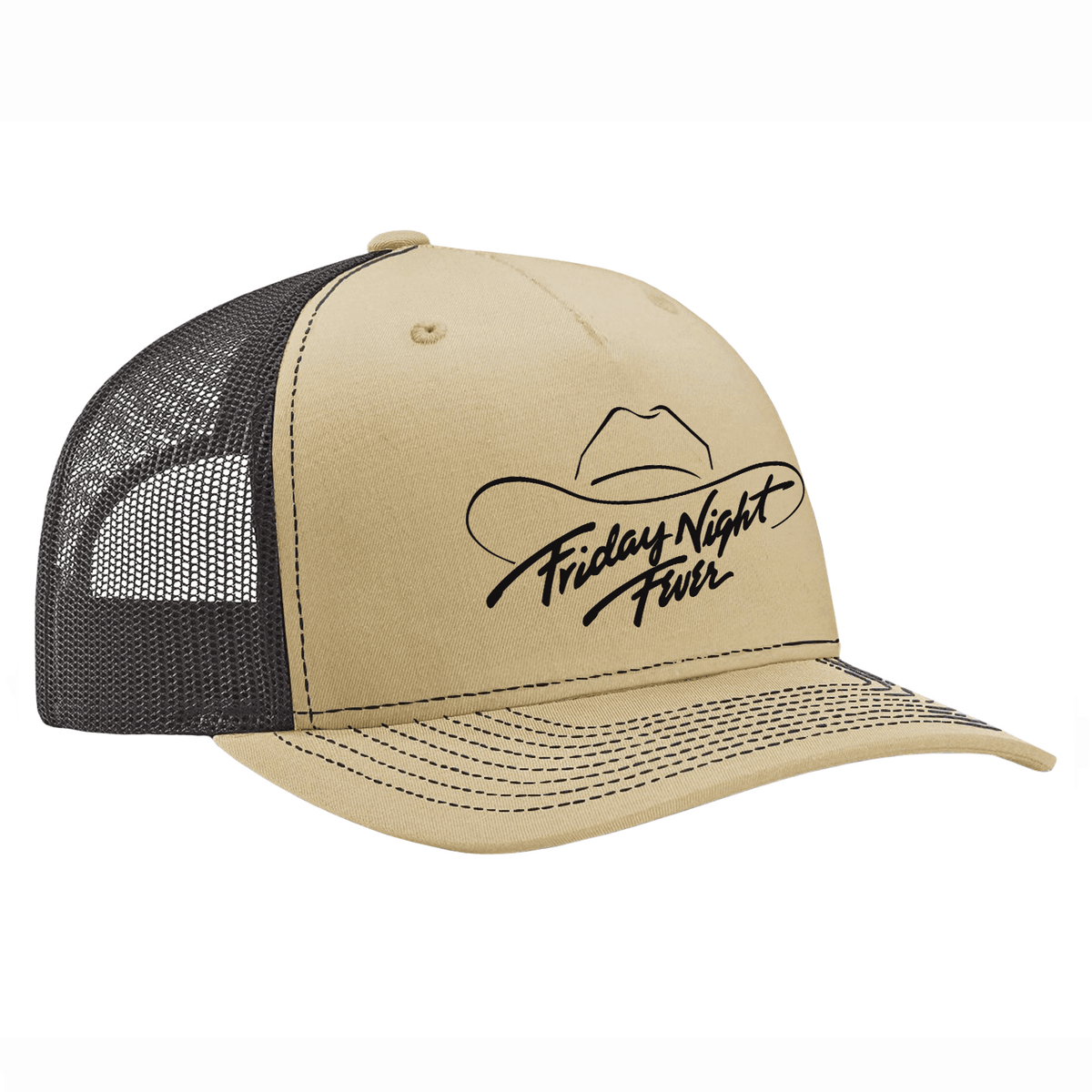 Friday Night Fever 112 Trucker Hat - Khaki / Coffee