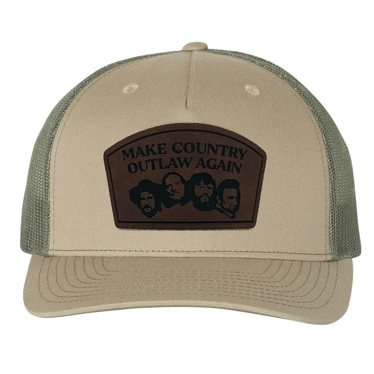 Make Country Outlaw Again Leather Patch Hat