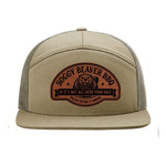 Soggy Beaver BBQ 7 Panel Hat - Khaki / Loden