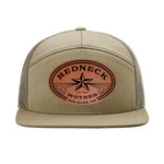 Redneck Mother 7 Panel Hat - Khaki / Loden