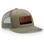 Choked A Cougar Classic Trucker Hat - Khaki / Loden