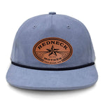 Redneck Mother Flat Bill Rope Leather Patch Hat