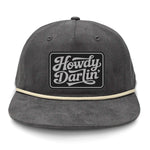 Howdy Darlin' Flat Bill Rope Leather Patch Hat