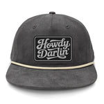 Howdy Darlin' Flat Bill Rope Leather Patch Hat
