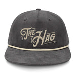 The Hag Embroidered Rope Hat - Lead