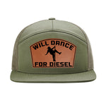 Will Dance For Diesel 7 Panel Hat