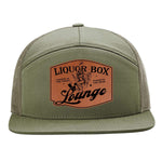 The Liquor Box Lounge 7 Panel Hat - Loden