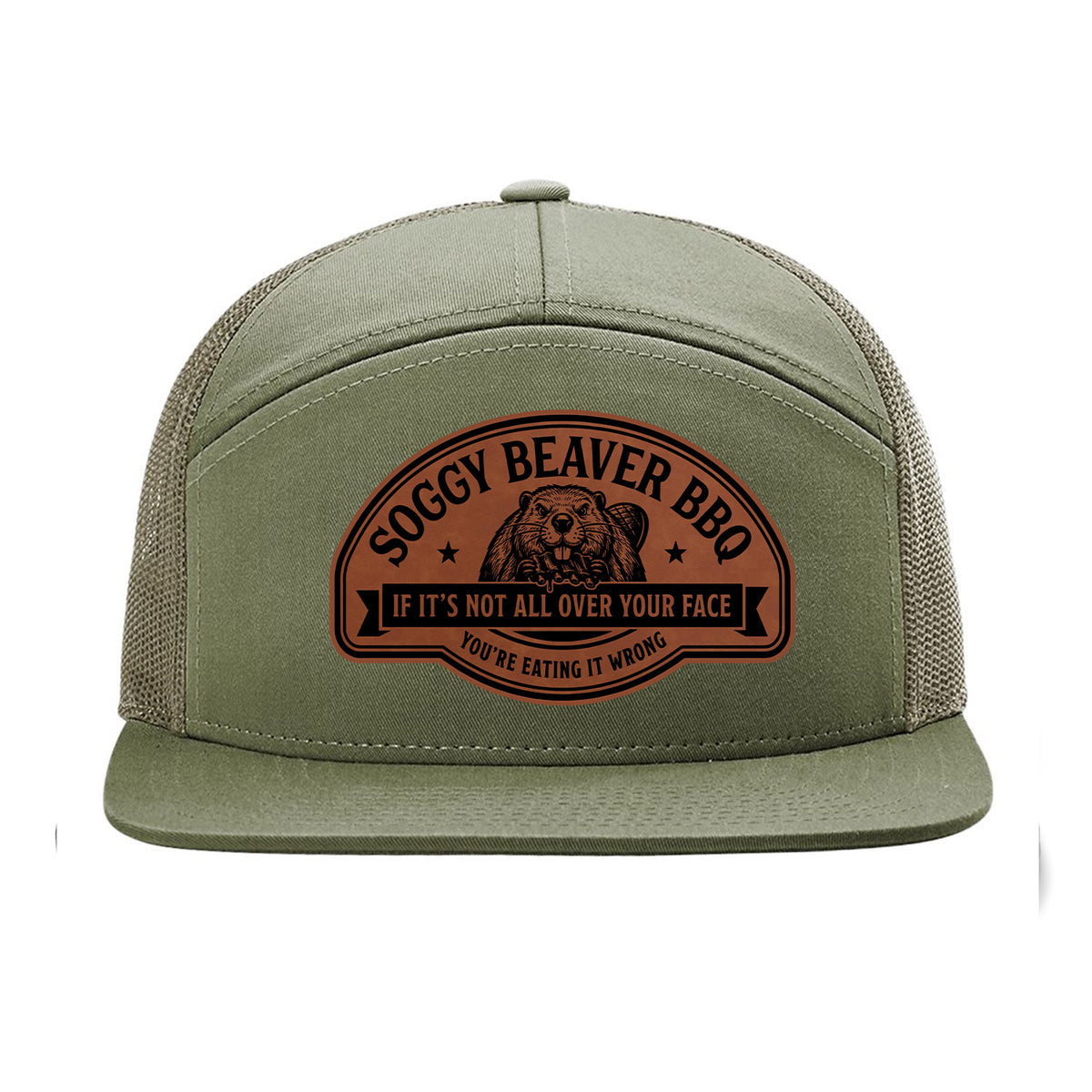 Soggy Beaver BBQ 7 Panel Hat - Test