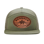 Redneck Mother 7 Panel Hat - Loden