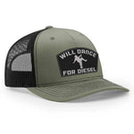 Will Dance For Diesel Classic Trucker Hat - Loden / Black