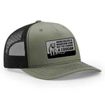 Choked A Cougar Classic Trucker Hat - Loden / Black