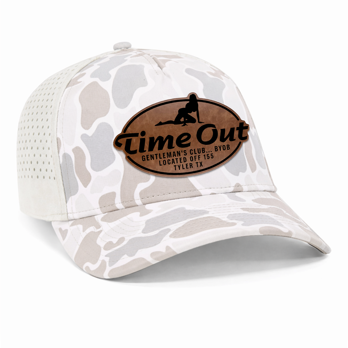 Time Out Gentleman's Club Leather Patch Hat