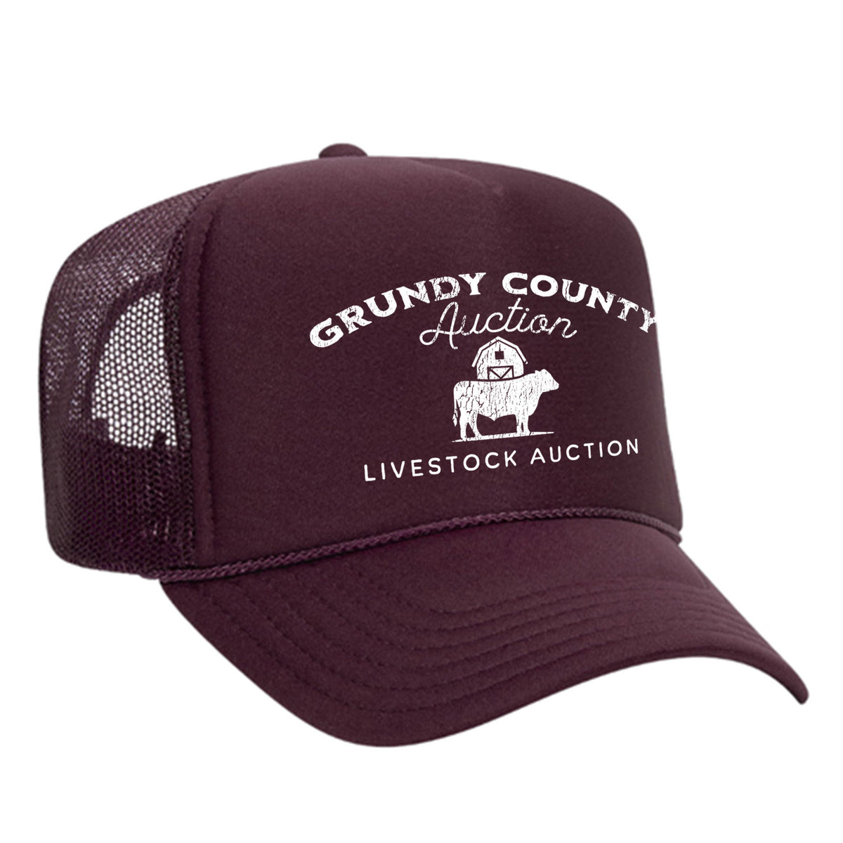 Grundy County Auction Foam Trucker Hat