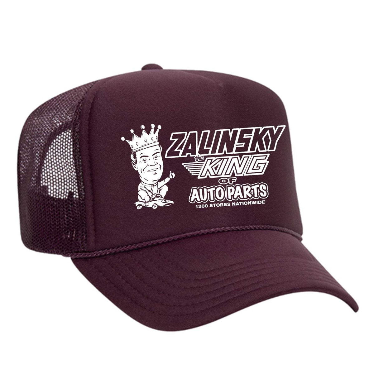 Zalinsky The King Of Auto Parts Foam Trucker Hat - Maroon