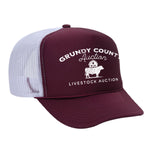 Grundy County Auction Foam Trucker Hat