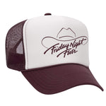 Friday Night Fever Foam Trucker Hat - Maroon / White