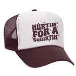 Hurtin' For A Squirtin' Foam Trucker Hat - Maroon / White