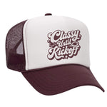 Classy Until Kickoff Foam Trucker Hat - Maroon / White
