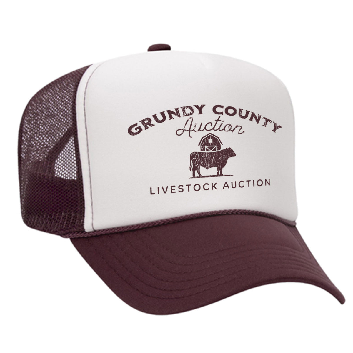 Grundy County Auction Foam Trucker Hat