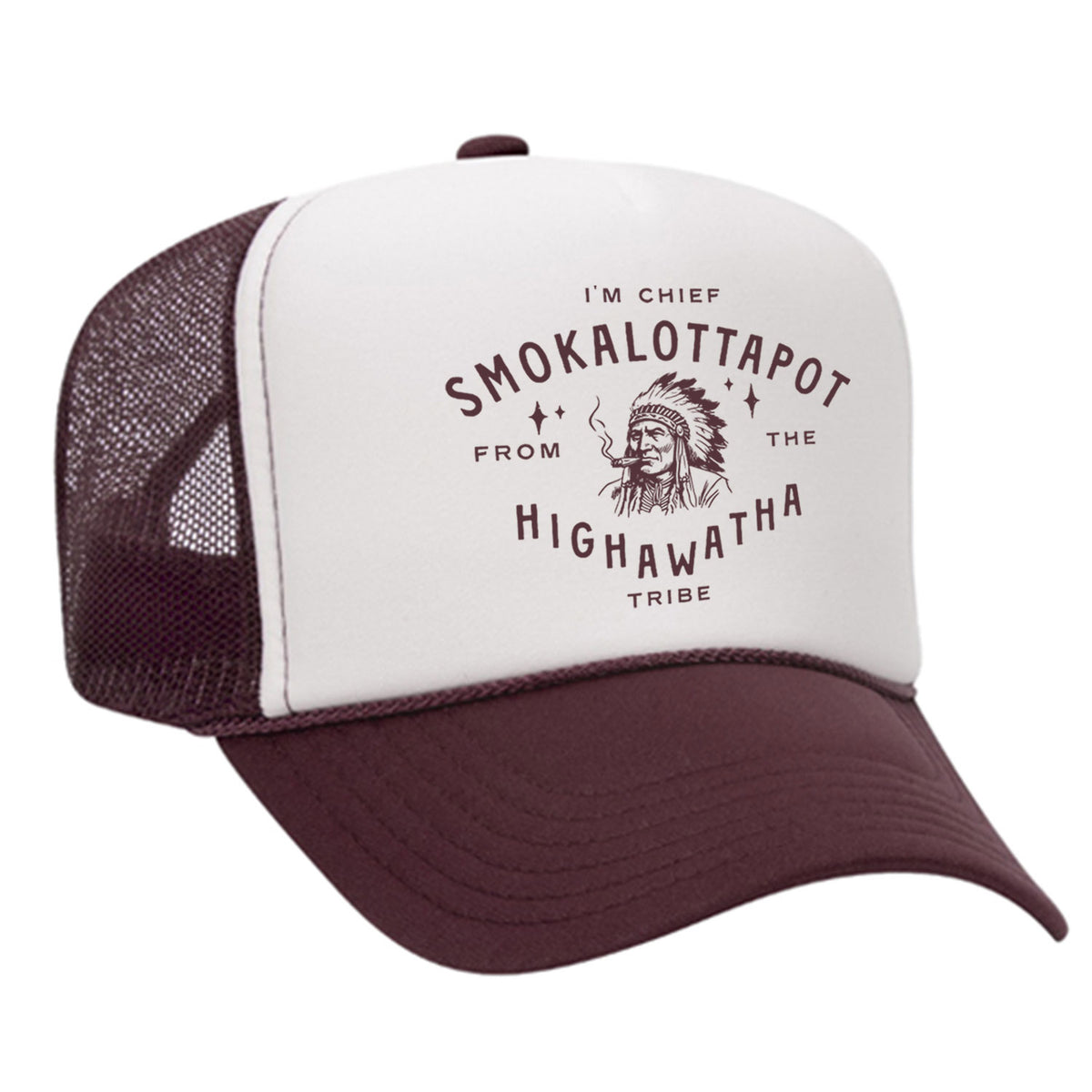 Chief Smokalottapot Foam Trucker Hat