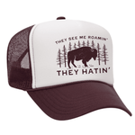 They See Me Roamin' Foam Trucker Hat - Maroon / White