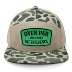 Over Par And Under The Influence 7 Panel Hat