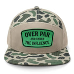 Over Par And Under The Influence 7 Panel Hat - Marsh