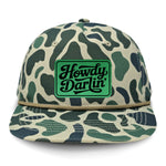 Howdy Darlin' Flat Bill Rope Leather Patch Hat