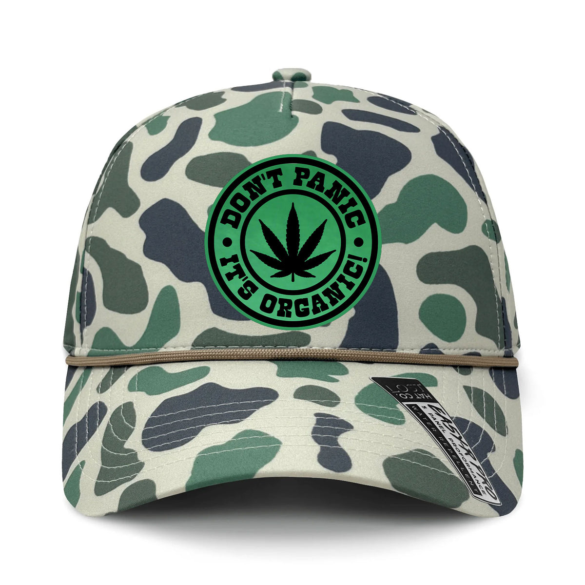 Don't Panic It's Organic Performance Leather Patch Hat