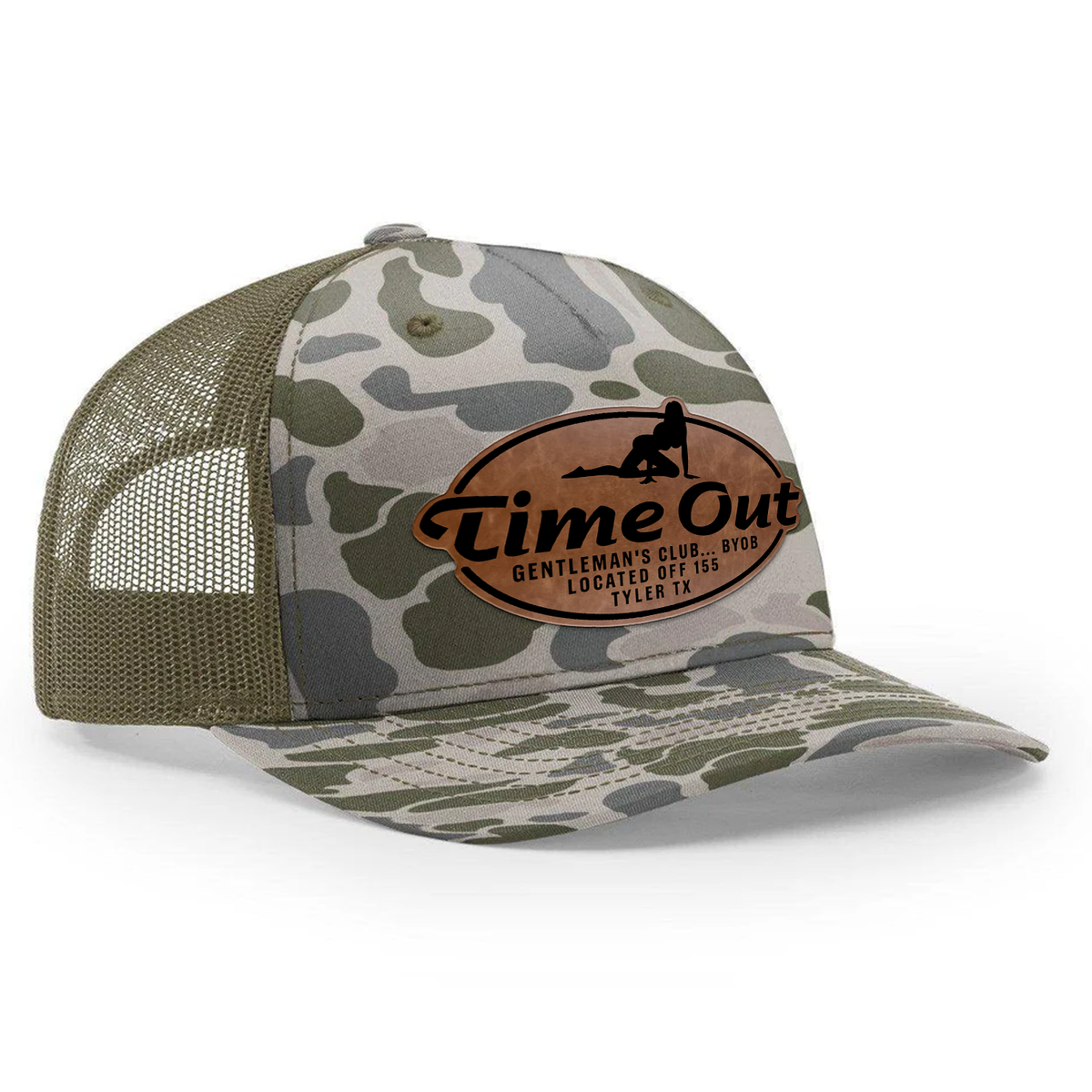 Time Out Gentleman's Club Leather Patch Hat