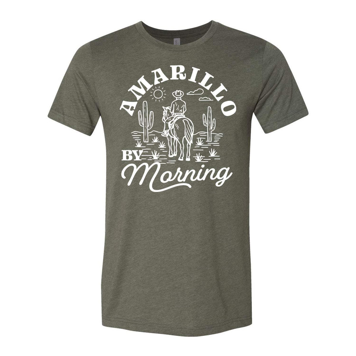 Amarillo By Morning Tee - Military Green