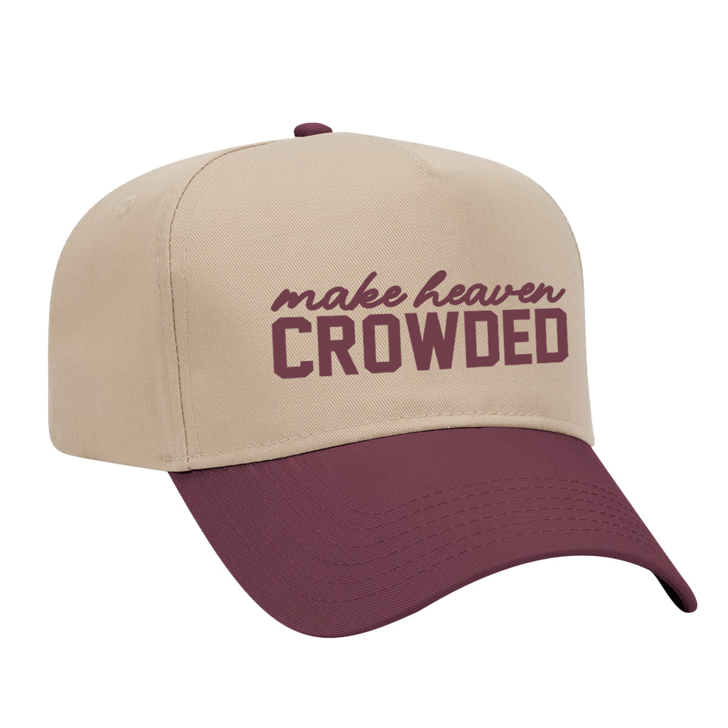 Make Heaven Crowded Two-Tone Embroidered Hat