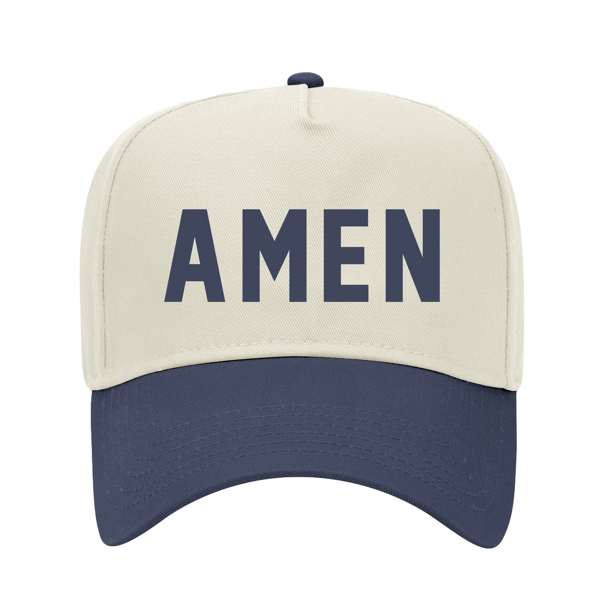 Amen Two-Tone Embroidered Hat