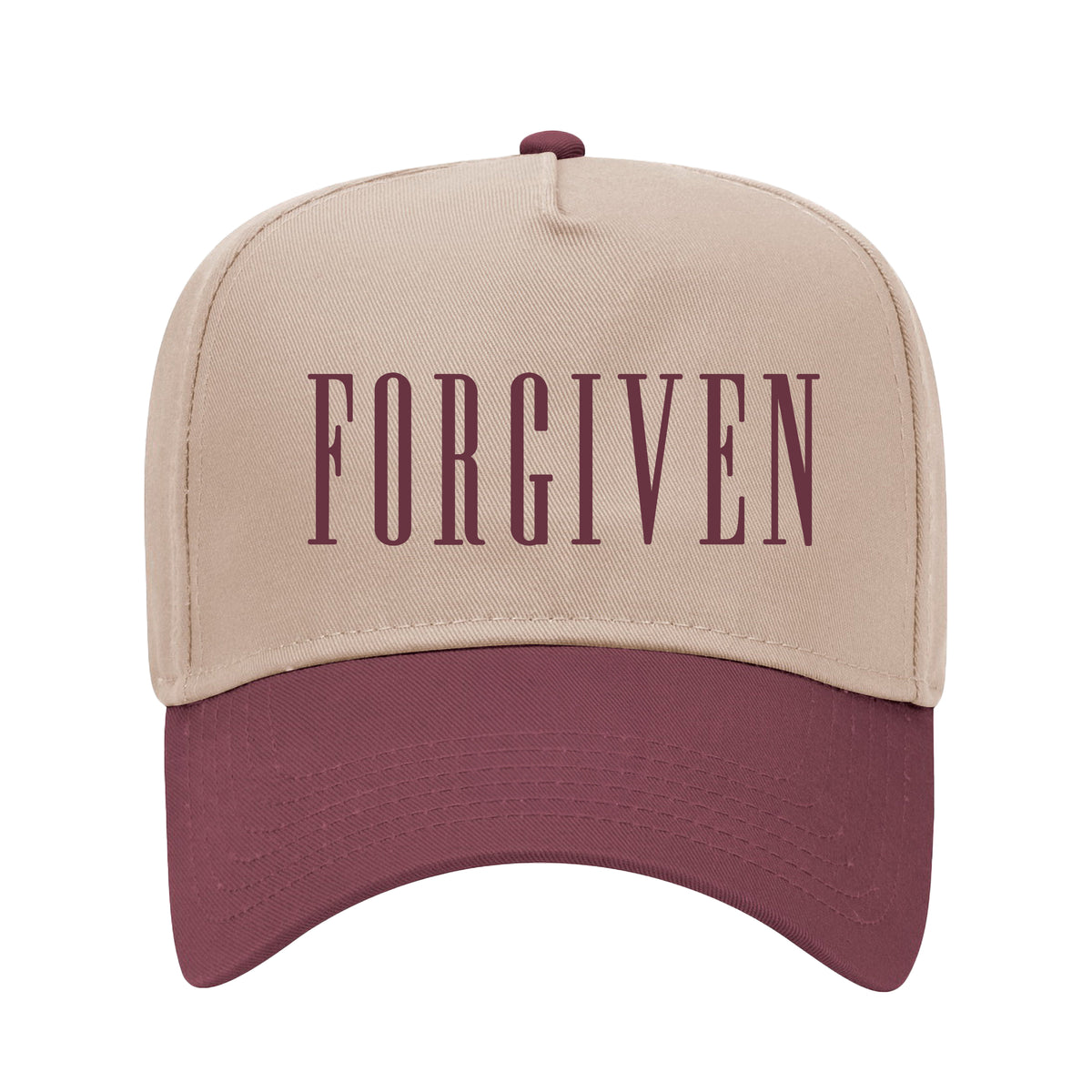 Forgiven Two-Tone Embroidered Hat