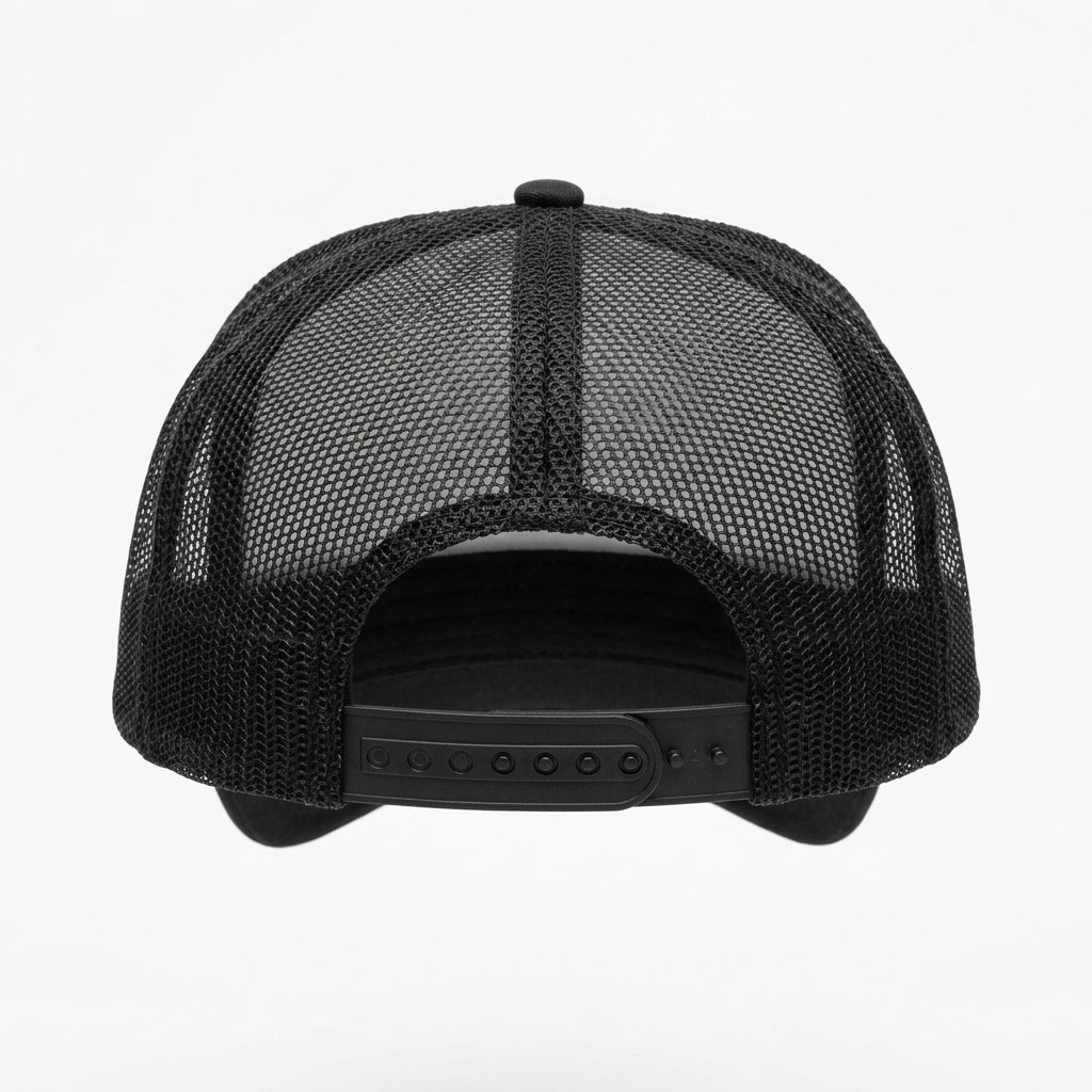 Trucker Hat — Rear Snapback View | Generated by Modelize