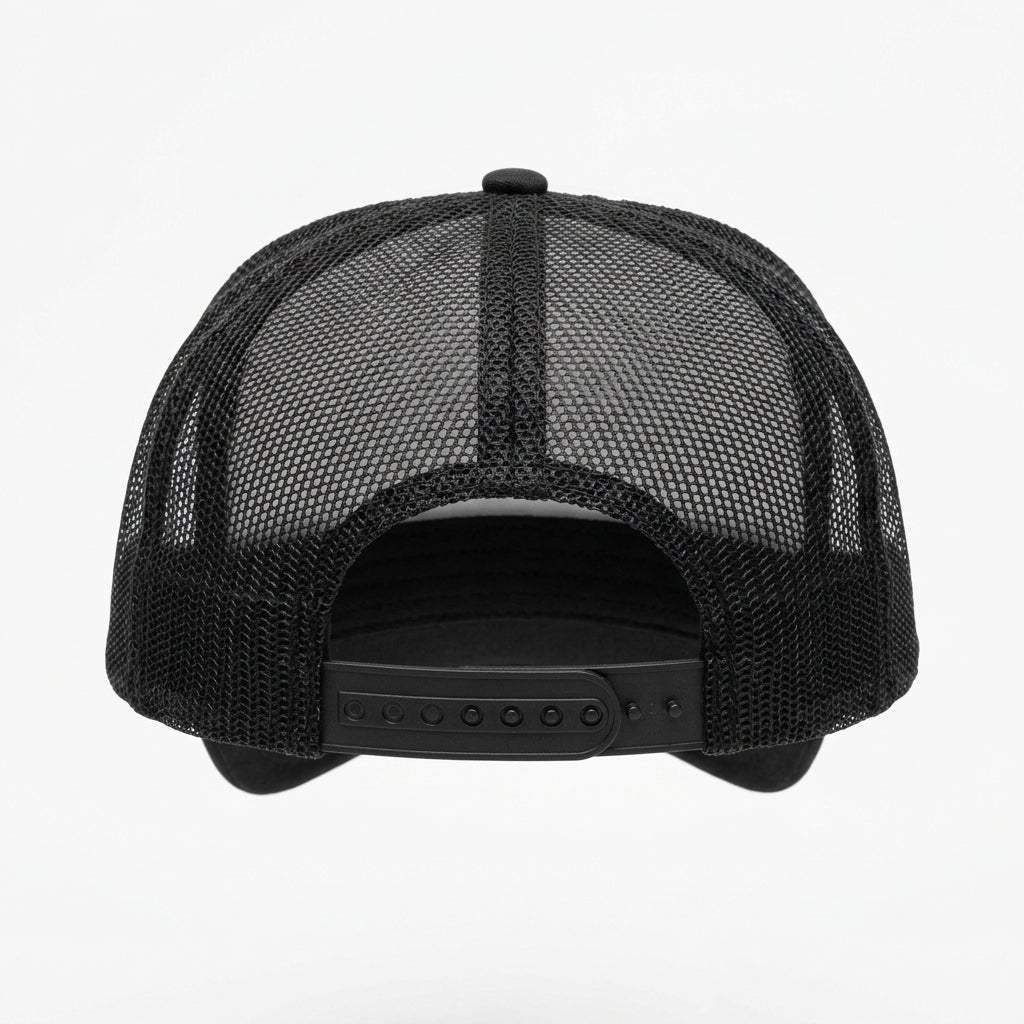 Trucker Hat — Rear Snapback View | Generated by Modelize