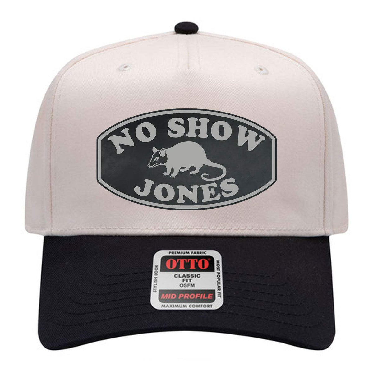 No Show Jones Two-Tone Patch Hat - Natural & Black