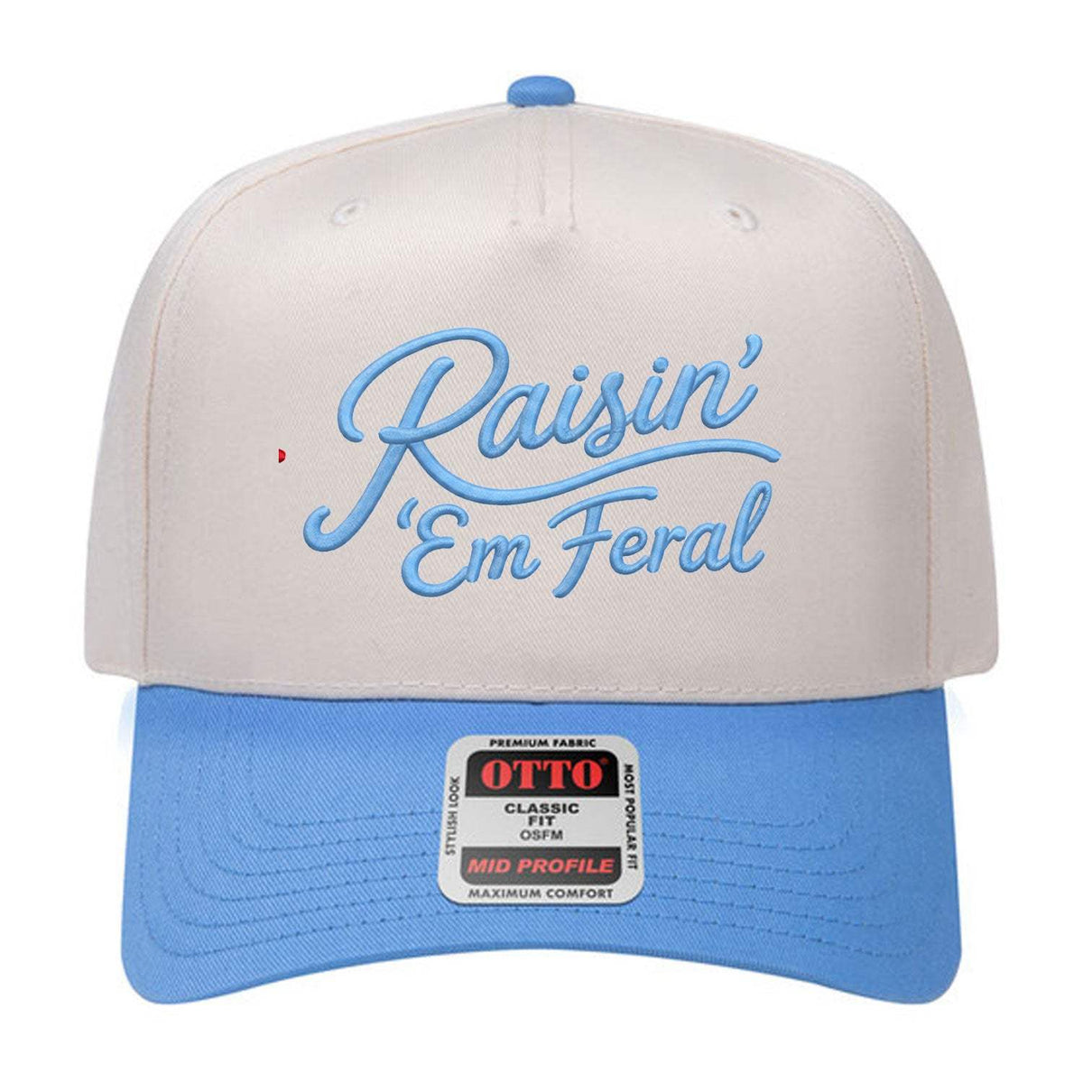 Raisin' 'Em Feral Embroidered Hat - Natural / Colorado / Blue