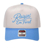 Raisin' 'Em Feral Embroidered Hat - Natural / Colorado / Blue