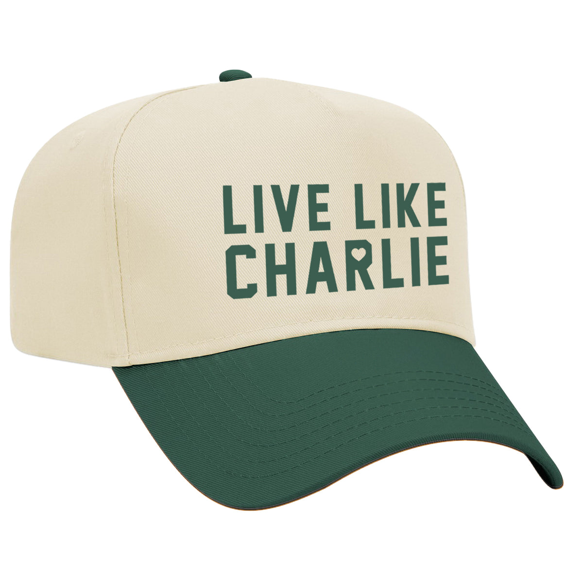Live Like Charlie Two-Tone Embroidered Hat