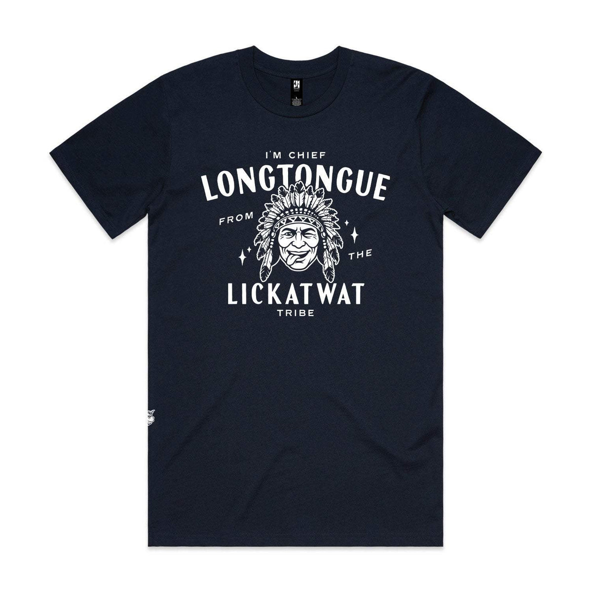 Chief Longtongue Premium Tee - Navy