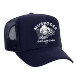 Haggard Old Flag Foam Trucker Hat - Navy