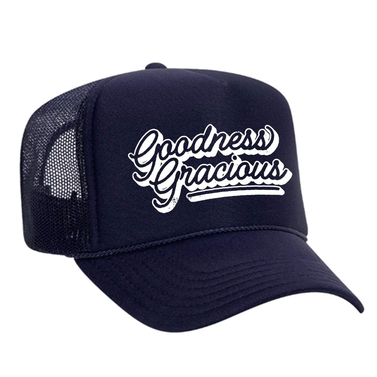 Goodness Gracious Foam Trucker Hat - Navy