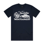 Thumbin' From Montgomery Premium Tee - Navy